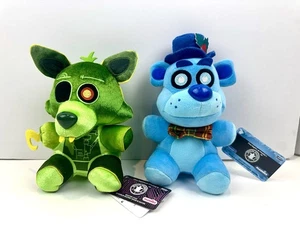 Funko Five Nights at Freddy's Collectible Bow Tie Blue Freddy & Foxy Plush 8" - Picture 1 of 8