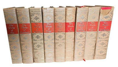 Vintage Lot 9 The Works of Hugo Tolsioi Maupassant Poe HC Books Black's Readers  Foto 1 de 4