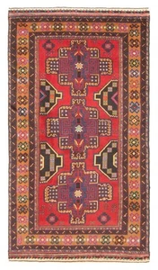 Vintage Hand-Knotted Area Rug 3'7" x 6'7" Traditional Wool Carpet - Picture 1 of 9