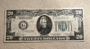 Series 1928 B $20 Twenty Dollar Federal Reserve Note Chicago MH - Picture 1 of 2