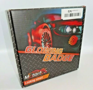Motorfox Led Badge Emblem White Light Car Star Logo Front Grill Glow RGB Multico - Foto 1 di 10