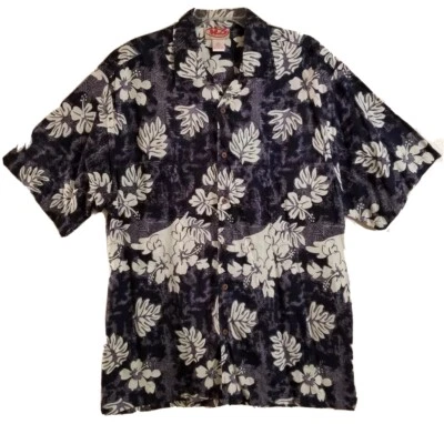Camisa Malibu Dreams Para Hombres Estilo Hawaiano Botón Frontal Talla XL Tema Tropical  Foto 1 de 4