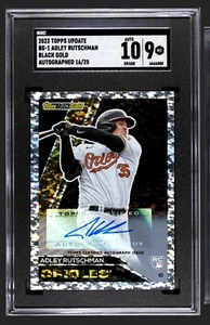 2023 Topps Update BLACK GOLD /25 Adley Rutschman RC ORIOLES On-Card Auto - Picture 1 of 2