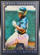 2016 Diamond Kings Rickey Henderson 99/99 NM+ Oakland A's Framed Black #130