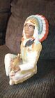 Vintage Universal Statuary 1980 #691 Native American Chief Statue Appx 14” Tall