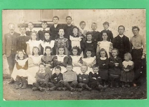 1908 School Group Meddon Nr Hartland Clovelly RP pc unused AC506 - Picture 1 of 2