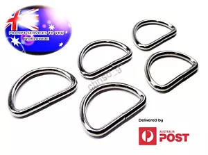 De OZ Calidad 5PC D-Ring Metal cromado para correas de bolsa Hebilla 4 Tamaño FP - Imagen 1 de 15
