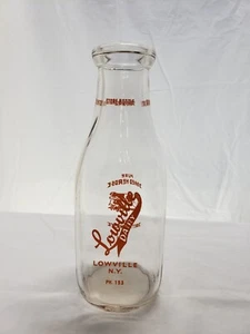 Antique Milk Bottle Lowville Dairy NY Quart - Picture 1 of 5