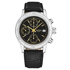 Cronografo Paul Picot Uomo ""Chronosport"" Quadrante Nero Automatico P7034.20.334 - Foto 1 di 4