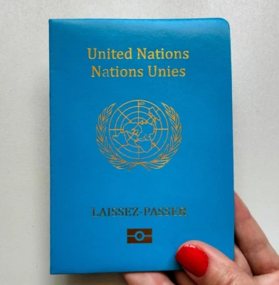 United Nations passport notebook. Worldwide passport. Novelty passport. UN ID