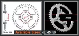 NEW REAR JT SPROCKET CT110 1980 TO 1986 ( 45 TOOTH) (56K) - Foto 1 di 1