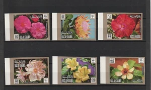 1972 Ras Al Khaima - Blumen - Mi 859B-864B - Imperf. - MNH - Bild 1 von 1