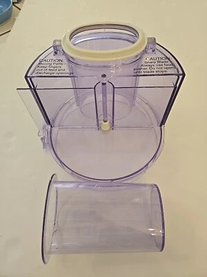 Braun Multipractic Food Processor Wide Feed Bowl Lid Chute with Plunger # 4262 - Image 1 of 4
