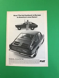 1966 1967 FIAT 850 ORIGINAL VINTAGE PRINT AD ADVERTISEMENT PRINTED - Picture 1 of 1