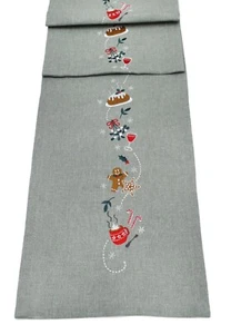 THE MOST WONDERFUL TIME Embroidered Table Runner 14" x 75" - Picture 1 of 1