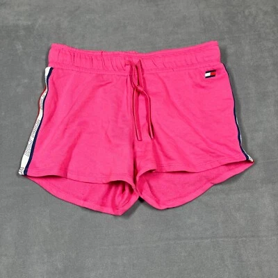 Tommy Hilfiger Sport Women's Shorts Size S Pink Drawstring Pull On Logo Trim - Image 1 of 4