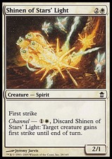 Shinen of Stars' Light FOIL NM Saviors of Kamigawa MTG White Common