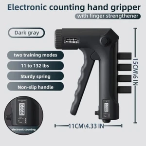 Hand Grip Strengthener with Counter, Digital Hand Dynamometer Grip Strength Meas - Picture 1 of 26