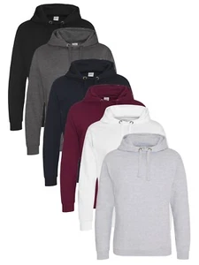 Just Hoods Mens Unisex Hoodie Hooded Sweatshirt Sweat - NO Pouch / Front Pocket - Picture 1 of 8