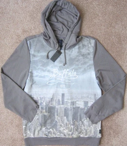 Buffalo "Ferdylt" (Gris Pálido) CM Ny City" Luz Mezcla de Algodón Capucha Hombre - Imagen 1 de 3