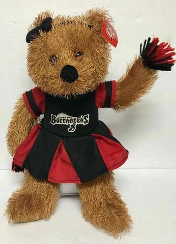NFL TAMPA BAY BUCCANEERS BEAR Cheerleader 15" Souvenir Plush TAGS FREE SHIPPING Cover
