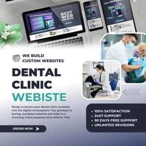 CUSTOM DENTAL CLINIC WEBSITE DESIGN - Modern, Professional & Responsive - Picture 1 of 3