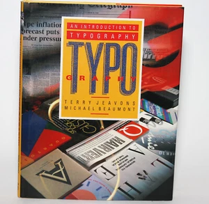 INTRODUCTION TO TYPOGRAPHY Jeavons & Beaumont - 1990 First Ed. HC/DJ Fonts, Type - Picture 1 of 11