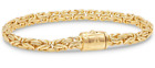 Devata Gold Plated Sterling Borobudur 6Mm Chain Bracelet Byh5246 M/7.5"