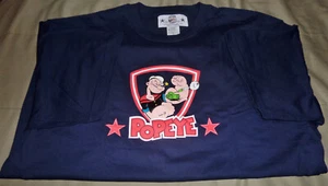 NEU Vintage 2002 Popeye Brot T-Shirt Gr. LG blau - Bild 1 von 4