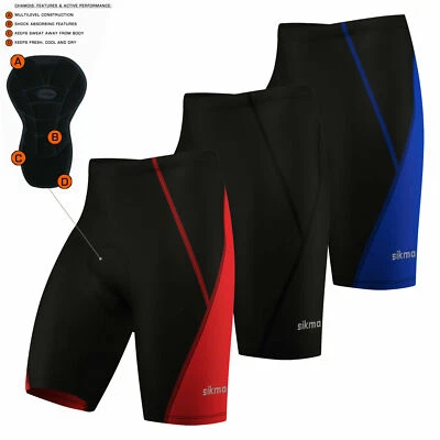 Cycling Shorts 3D Anti-Bac Padding All Day Men MTB Bike Knicks Shorts Pants S-XL - Image 1 of 4
