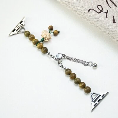 Correa de cuentas de sándalo verde loto para Apple Watch S9/8/7/6/5/4/3Ultr Foto 1 de 4