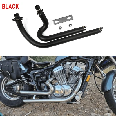 Sistema de tubos de escape escalonados Shortshots para Honda Shadow VLX600 VT600C VLX400 - Imagem 1 de 4