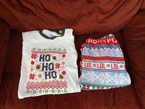 The Children's Place Boys size XL (14) Blue Holiday Pajamas New With Tags - Picture 1 of 3