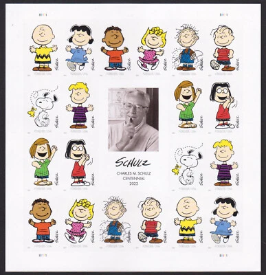 UNITED STATES USA - 2022 CHARLES M. SCHULZ CENTENNIAL - SHEET OF 20 - MINT NH - Image 1 of 4