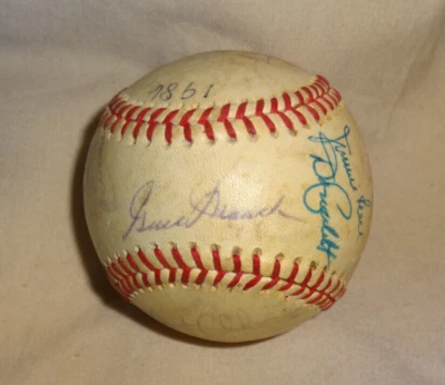 Vintage California Angels Baseball Team Signed 1986 Don Sutton Jimmie Reese - Image 1 of 4