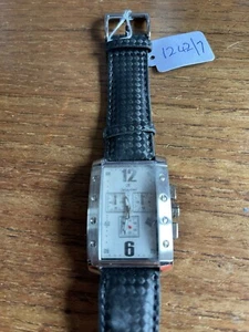 Mens OSKAR EMIL Rectangular SS Watch with Black  Straps W1242/7 - Picture 1 of 1