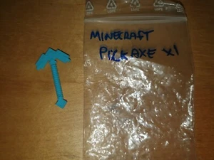 Lego Minecraft Spitzhacke Holz Stein Eisen Diamant x1 Waffe Zubehör Minifiguren Pick - Bild 1 von 6