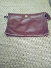 Vintage Pappagallo Maroon Leather Clutch Purse