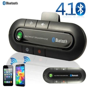 Bluetooth Wireless Speakerphone Sun Visor Clip Car Kit Audio Receiver Hands Free - Picture 1 of 9