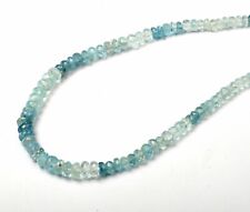 Aquamarine Gemstone Beads 13 Inch Strand 3-6 MM Gemstone Rondelle Beads RNB-466