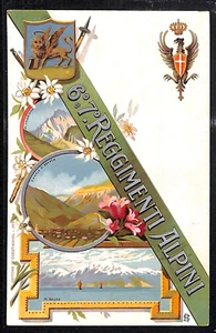 ac6965 - CARTOLINA D'EPOCA - REGGIMENTALI - Alpini - Imagen 1 de 2