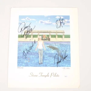 Stone Temple Pilots Signed Litho Weiland STP Tiny Music LE COA JSA - Picture 1 of 9