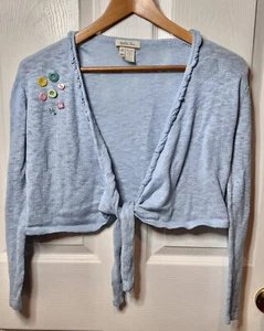 Matilda Jane Girls size 14 It’s a Wonderful Parade Dandy Blue Shrug - Picture 1 of 5