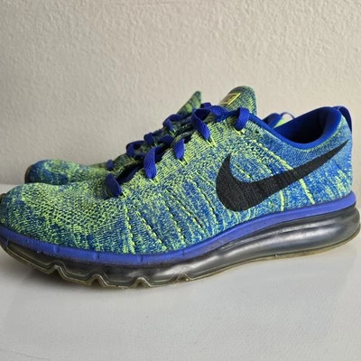 Nike Flyknit Max Racer Blue Volt 2015 Men’s Size 10.5 620469-402 - Image 1 of 4