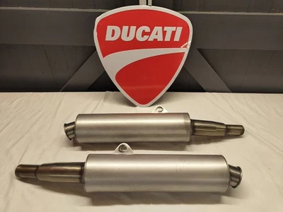 Ducati 888 Standard exhausts  . Stamped with Cagiva logo # 5 - Image 1 of 4