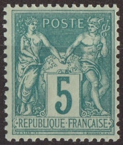 BRIEFMARKE FRANKREICH NEU ** TYP SAGE N 75 SIGNIERT REF 1572 - Bild 1 von 2
