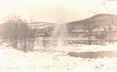 1940 Safe Harbor PA Lancaster County Conewango Creek Toward Russell RPPC - Image 1 of 3
