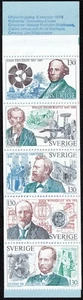 Schweden, komplette Heftchenscheibe mit 5 Marken, postfrisch-1976, 1,30 kr, Sc. 1182a-SG SB312 - Bild 1 von 2
