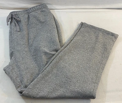 Pantalones de salón Eddie Bauer para hombre gris jaspeado con cordón talla XL Foto 1 de 4