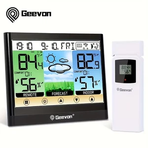 Geevon Weather Station Wireless Indoor Outdoor Termometro Igrometro Touch Displa - Foto 1 di 13